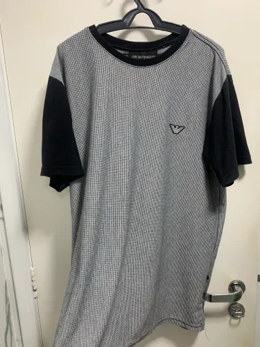 Camisa armani preto/branco