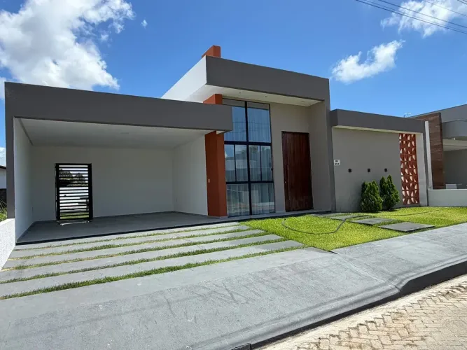 COND DELMAR- CASA para venda possui 185m2 com 3 suítes em Centro - Paripueira - AL