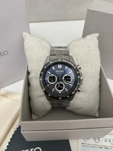 Relógio Seiko SBTR027 Spirit Cronógrafo Azul 39,8mm | Novo | Full Set | Original JDM