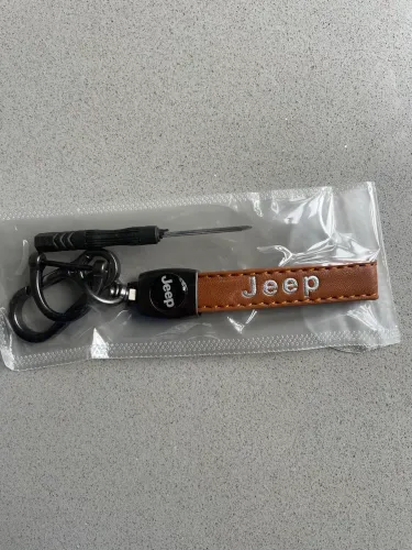 Chaveiro Jeep em couro