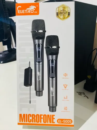 2 MICROFONE SEM FIO NOVO!!!