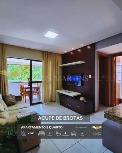 APARTAMENTO NASCENTE 47m² 1 QUARTO VARANDA GORMET INFRA VENDE ACUPE DE BROTAS