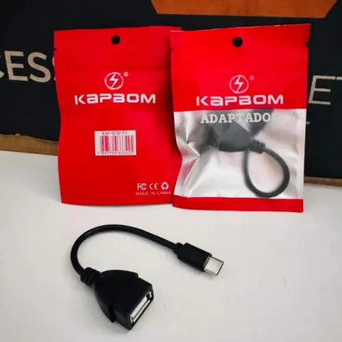 Cabo Adaptador OTG Usb para Tipo C