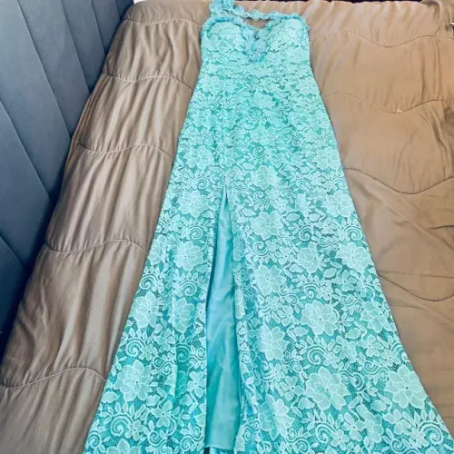 Vestido azul turquesa - Desapego