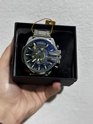 Relógio Diesel Mega Chief aço inoxidável (Novo)