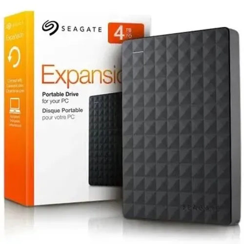 HD Externo Portátil Seagate Expansion 4TB USB 3.0 - Muito Espaço e Velocidade!