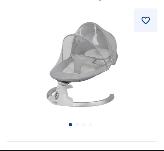 Cadeira de balanço bebe com música