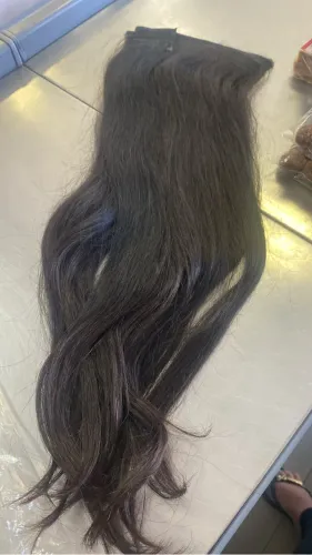 Cabelo humano vietnamita 65 com no bioadesivo 