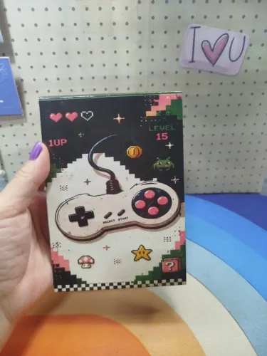 Bloquinho A6 Capa Dura Tema Videogame