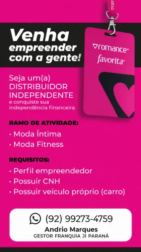 Vagas de Trabalho com Distribuição Moda íntíma e Fitness