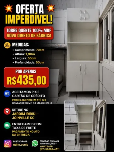 Torre Quente 100%Mdf NOVO!