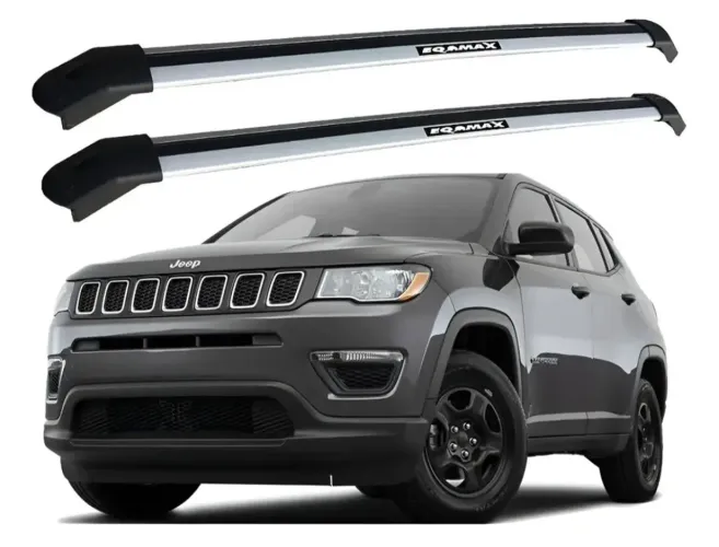 Rack de teto EQMAX Delta cinza Jeep Compass 2019 a 2025
