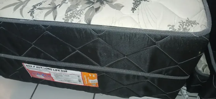 Cama box solteiro + auxiliar