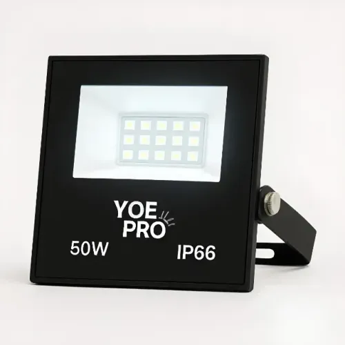 Kit 10 peças - Refletor Led Yoe Pro 50w / 6000k luz branco frio Ip66 - Bivolt
