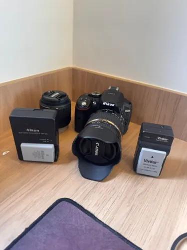 Camera nikon D5300 + Lente Tamron 18-270mm VC PZD