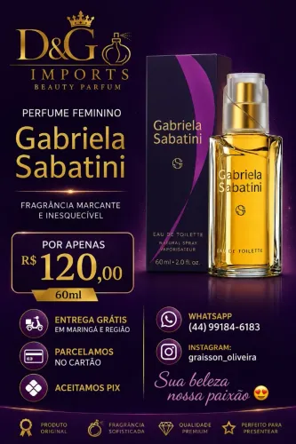 Perfume Feminino Gabriela Sabatini 60ml