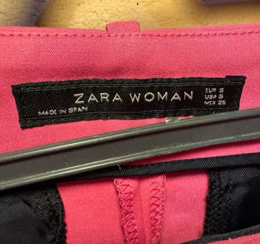 Calça alfaiataria zara woman rosa Pp (34/36)