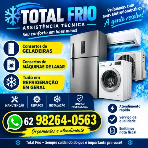 Assistência técnica geladeira máquina de lavar roupa ar condicionado tudo em refrigeração