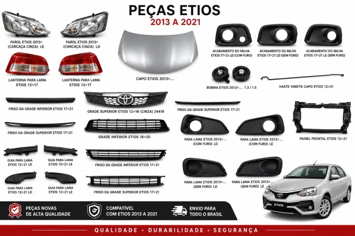 Peças Novas Toyota Etios