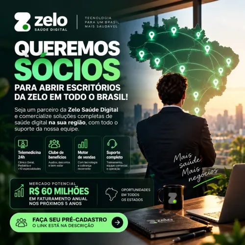 Representante Comercial - Saúde Digital e Tecnologia - Vagas para todo o Brasil