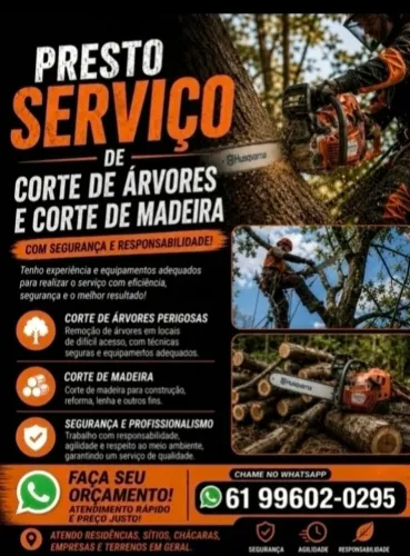 Poda de arvores e corte de eucalipto