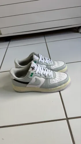 Air Force 1 GS Split Light Silver