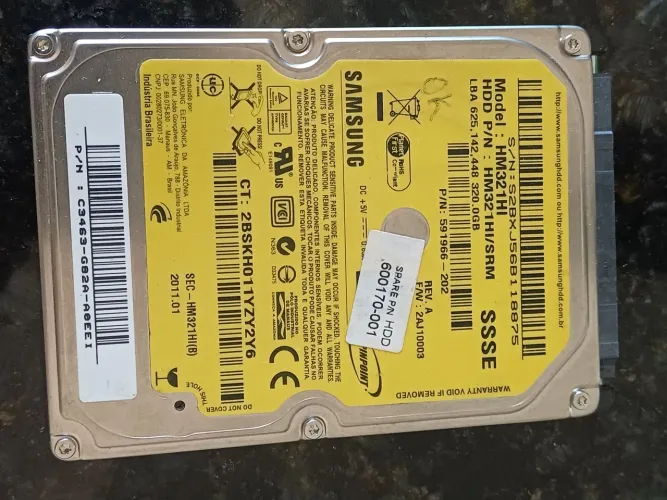 Hd notebook 500gb