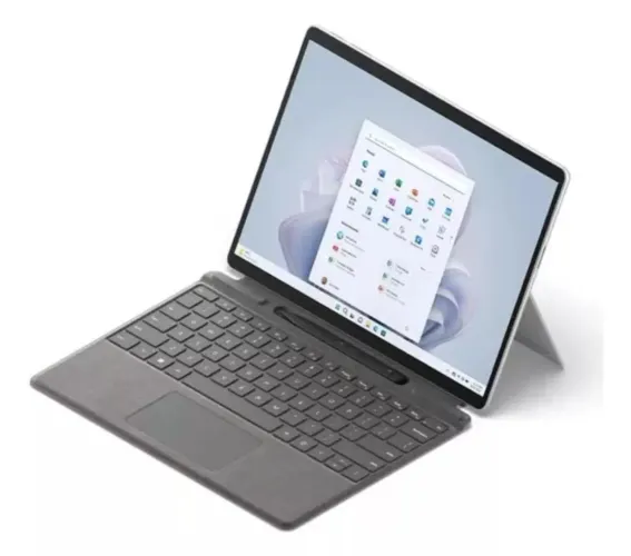 Kit Com Teclado Microsoft Surface Pro 11 copilot x elite pro 32gb 1tb Oled cor Platinum 