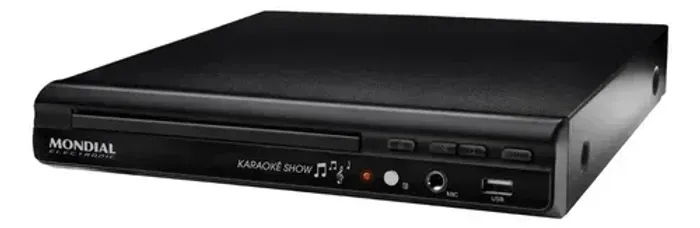 Aparelho de DVD Player com Karaokê Mondial D-20 - OPEN BOX