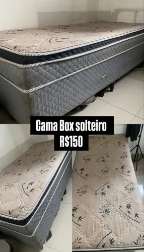 Cama Box solteiro R$150