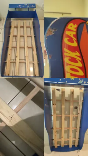 Cama Infantil Hot Wheels 100%MDF