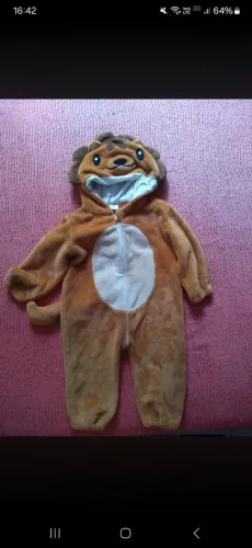 Macacao infantil pijama. 24 meses, leão 86 a 92 cm.
