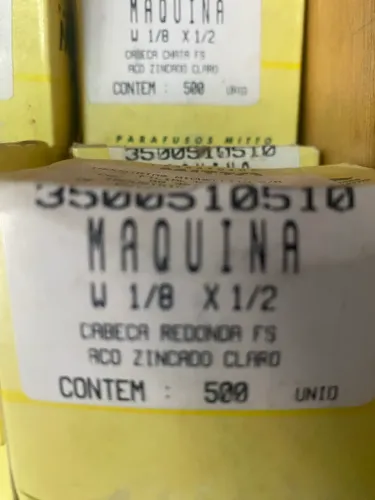 Parafusos máquina cabeça redonda 1/8x1/2