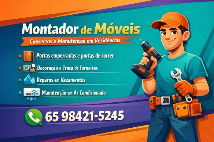 Reparos montagens e consertos em móveis