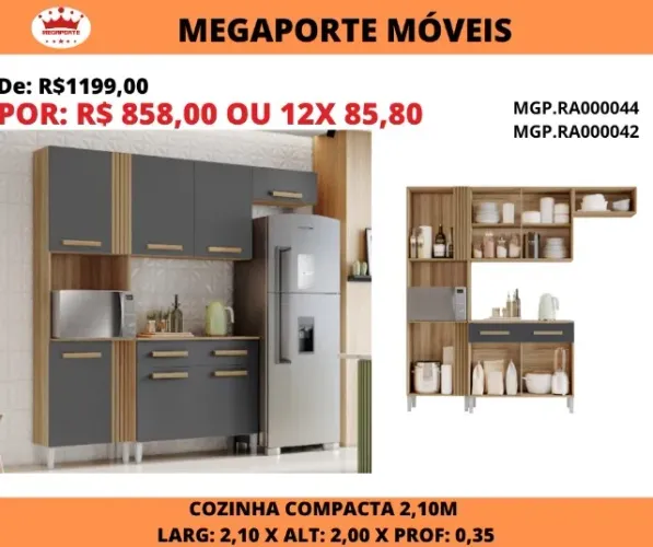 Cozinha Compacta 2,10m Juma