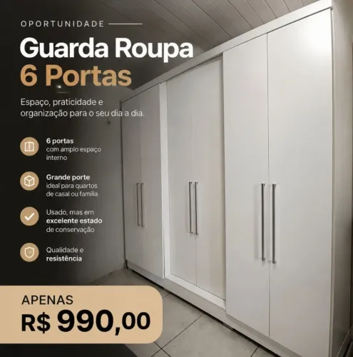 Guarda roupa - 6 portas