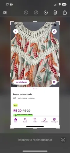 Blusa estampada