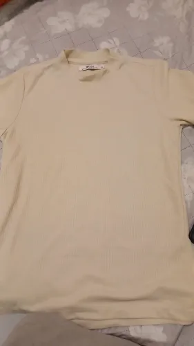 Camiseta Tricô - Palha