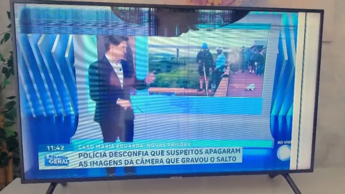 Smart TV Samsung 49 com defeito na Tela