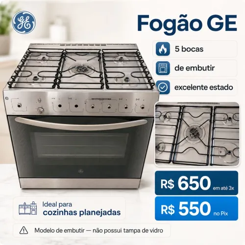 Fogão GE 5 bocas
