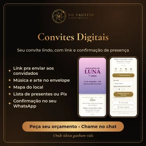 Convites Digitais personalizados pra você 