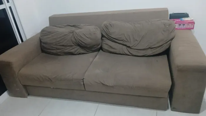 Vendo sofá cama bom estado barato$ 130