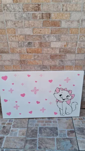 Quadro decorativo magnético Gatinha marie Rei dos Quadros semi novo
