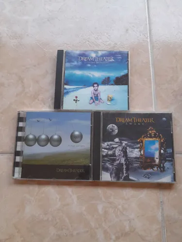 Lote CDs Dream Theater - Awake (import) / Octavarium (import) / A Change of Seasons (nac)