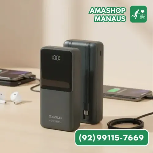Carregador Portatil Power Bank 22.5w Turbo Display Digital