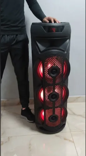 Caixa de som Bluetooth com rádio FM 2000 W 1 Metro