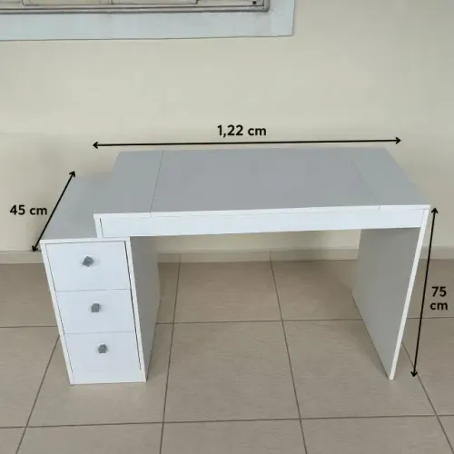 Mesa computador branca compacta
