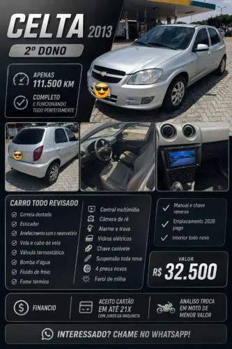 Chevrolet Celta Spirit/ LT 1.0 MPFI 8V Flexp. 5P 2013