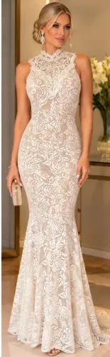 Vestido Social de Renda Lindíssimo da Thicca