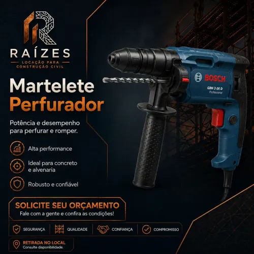 MARTELETE PERFURADOR BOSH